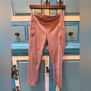 lululemon athletica Dusty Rose High-Rise Leggings with Side Pockets